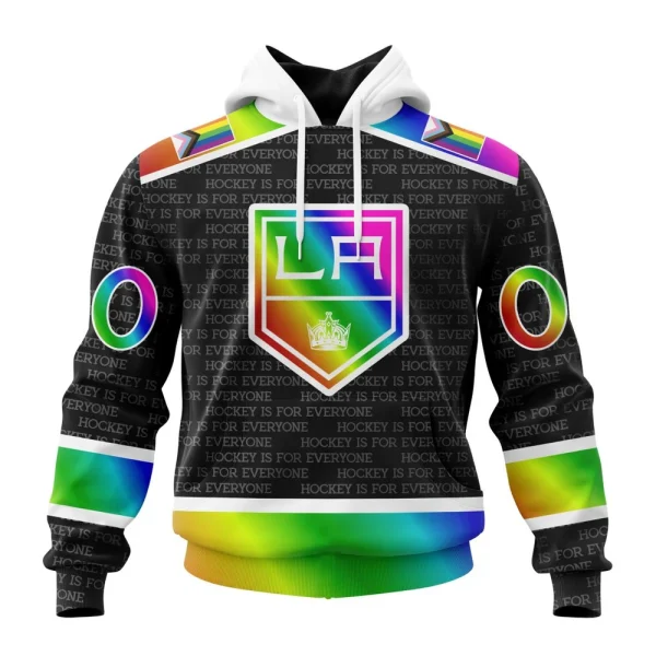 Hoodie NHL Los Angeles Kings Special Pride Design Hockey Is For Everyone