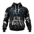 Hoodie NHL Los Angeles Kings Special Skull Art Design St2301