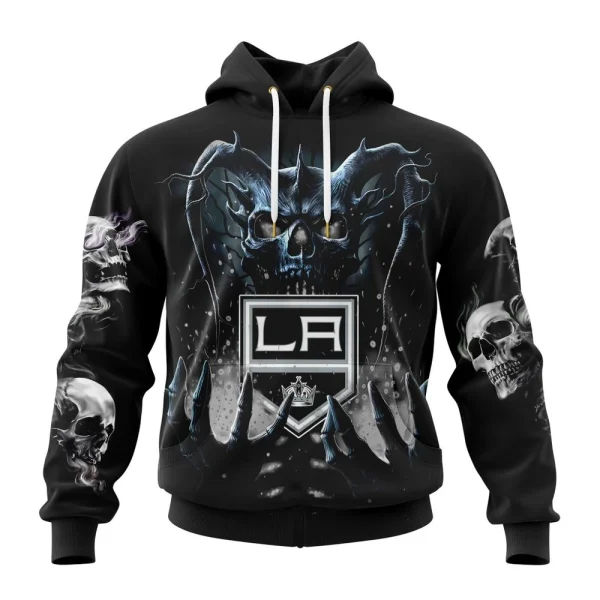 Hoodie NHL Los Angeles Kings Special Skull Art Design St2301