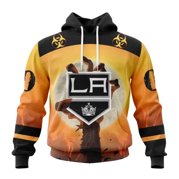 Hoodie NHL Los Angeles Kings Special Zombie Design For Halloween St2305