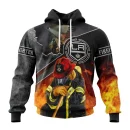 Hoodie NHL Los Angeles Kings, Specialized Kits To Honor Firefighter In Patriot Day We Will Never Forget