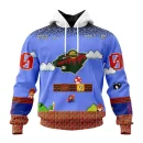Hoodie NHL Minnesota Wild Special Kits With Super Mario Game Design