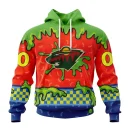 Hoodie NHL Minnesota Wild Special Nickelodeon Design St2301