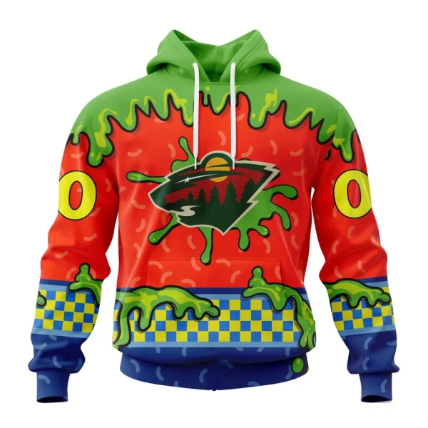 Hoodie NHL Minnesota Wild Special Nickelodeon Design St2301