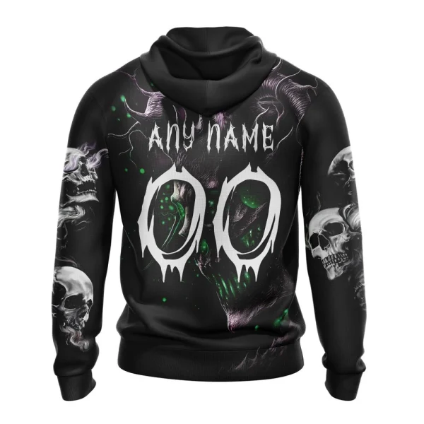 Hoodie NHL Minnesota Wild Special Skull Art Design St2301 - Image 2
