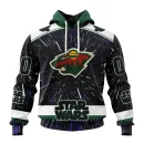 Hoodie NHL Minnesota Wild Special Star Wars Design St2303
