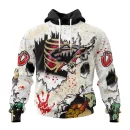 Hoodie NHL Minnesota Wild Special Zombie Style For Halloween St2304