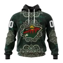 Hoodie NHL Minnesota Wild, Specialized Mandala Style St2201