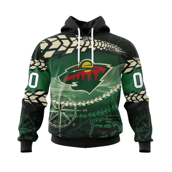 Hoodie NHL Minnesota Wild, Specialized Off Road Style St2201
