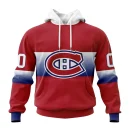 Hoodie NHL Montreal Canadiens Personalize Gradient Series Concept St2301