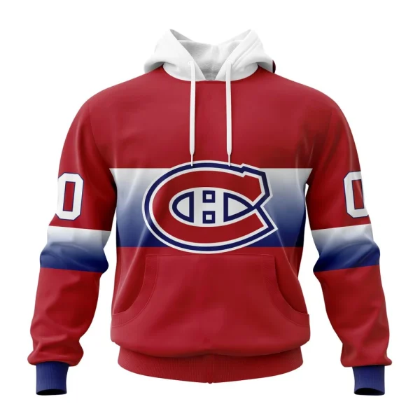 Hoodie NHL Montreal Canadiens Personalize Gradient Series Concept St2301
