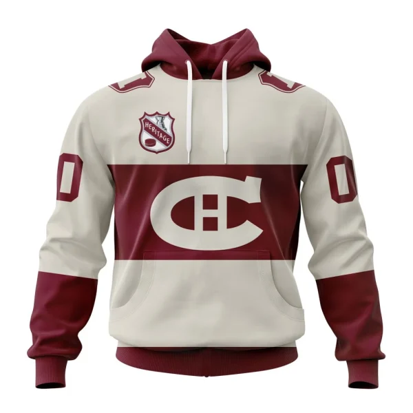 Hoodie NHL Montreal Canadiens Personalized Heritage Design St2401