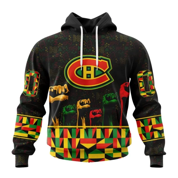 Hoodie NHL Montreal Canadiens Special Design Celebrate Black History Month St2201