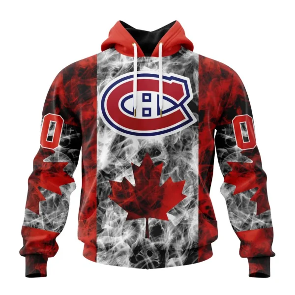 Hoodie NHL Montreal Canadiens Special Design For Canada Day St2401