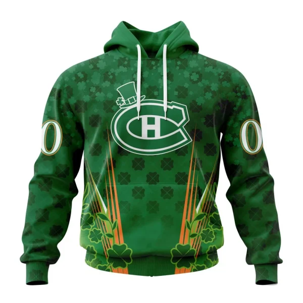 Hoodie NHL Montreal Canadiens Special Design For St. Patrick's Day St2402