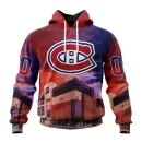 Hoodie NHL Montreal Canadiens Special Design With Bell Centre St2401