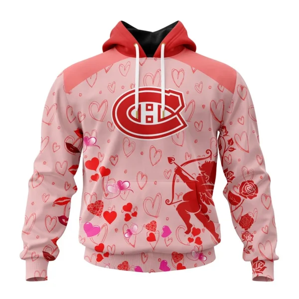 Hoodie NHL Montreal Canadiens Special Gift For Valentines Day St2402