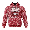 Hoodie NHL Montreal Canadiens Special Retro Vintage Tie Dye St2201