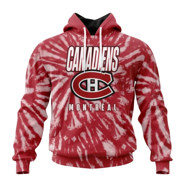 Hoodie NHL Montreal Canadiens Special Retro Vintage Tie Dye St2201
