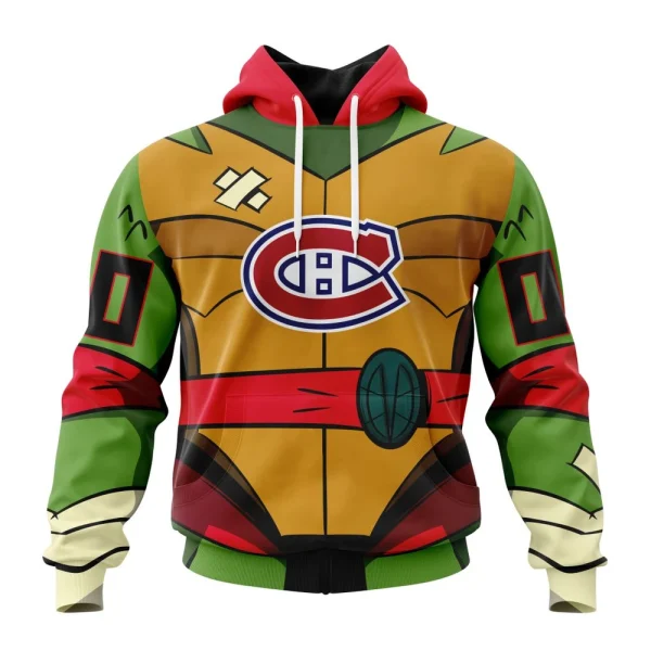 Hoodie NHL Montreal Canadiens Special Teenage Mutant Ninja Turtles Design St2301