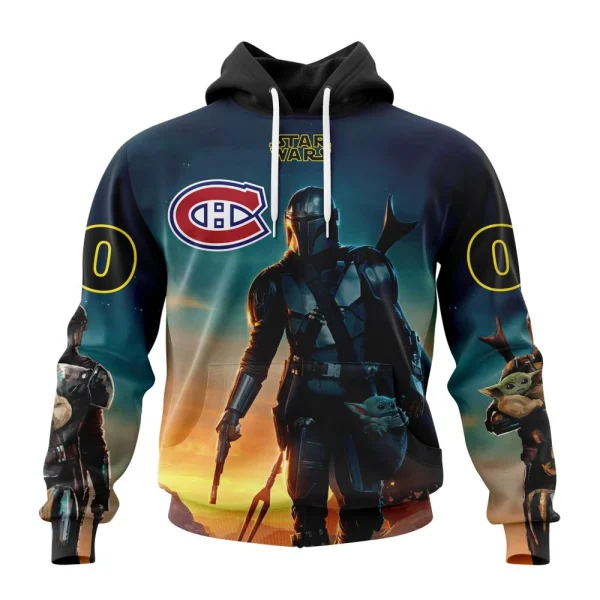 Hoodie NHL Montreal Canadiens Special Star Wars The Mandalorian Design St2401