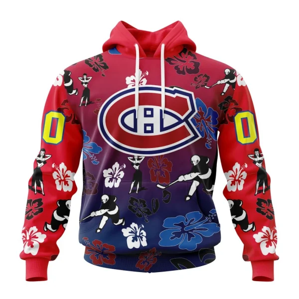Hoodie NHL Montreal Canadiens X Hawaii Specialized Design For Hawaiia V0122