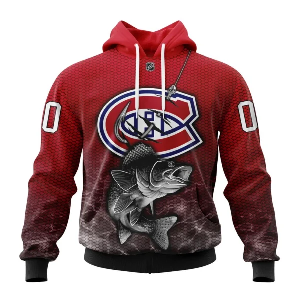 Hoodie NHL Montreal Canadiens, Specialized Fishing Style St2201