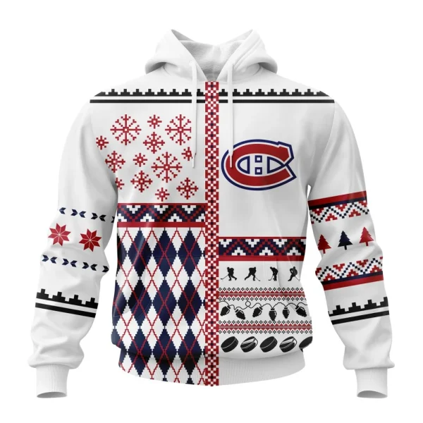 Hoodie NHL Montreal Canadiens, Specialized Unisex Christmas Is Coming V01