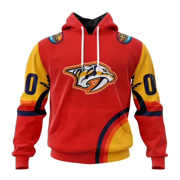 Hoodie NHL Nashville Predators Special All-Star Game Design With Florida Sunset