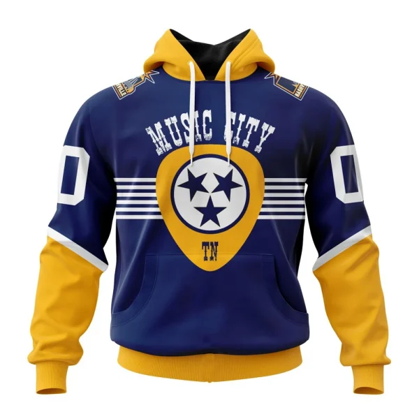 Hoodie NHL Nashville Predators Special City Connect Design St2402