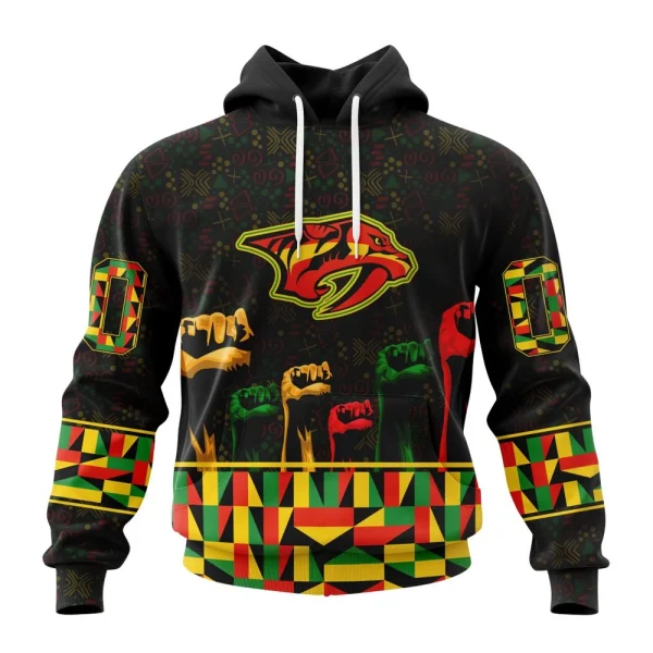 Hoodie NHL Nashville Predators Special Design Celebrate Black History Month St2201