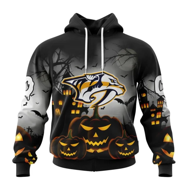 Hoodie NHL Nashville Predators Special Design For Halloween St2302