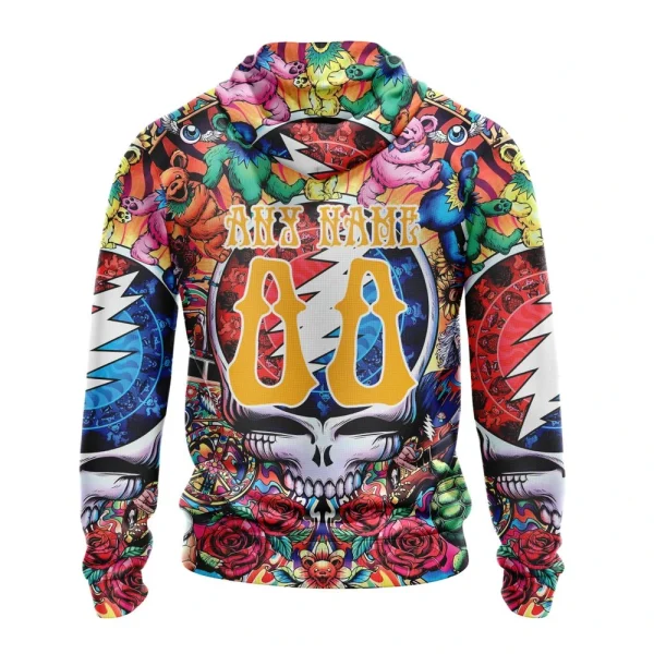 Hoodie NHL Nashville Predators Special Grateful Dead Design St2304 - Image 2