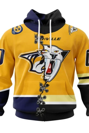 Hoodie NHL Nashville Predators Special Home Mix Reverse Retro Personalized Kits