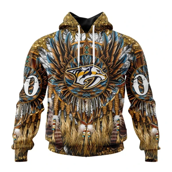 Hoodie NHL Nashville Predators Special Native Costume Design St2201