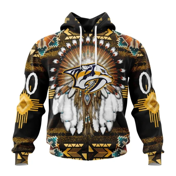 Hoodie NHL Nashville Predators Special Native Costume Design St2202