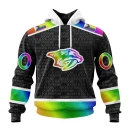Hoodie NHL Nashville Predators Special Pride Design Hockey Is For Everyone