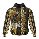 Hoodie NHL Nashville Predators Special Skull Native Design St2301