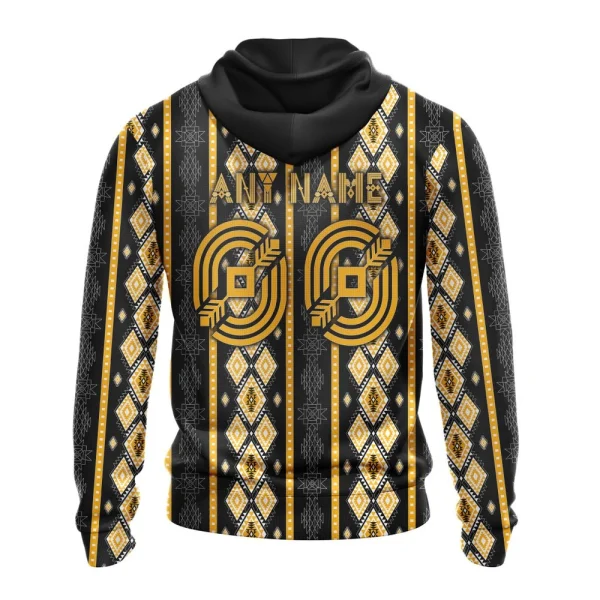 Hoodie NHL Nashville Predators Special Skull Native Design St2301 - Image 2