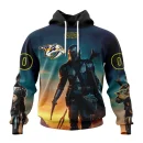 Hoodie NHL Nashville Predators Special Star Wars The Mandalorian Design St2401