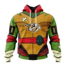Hoodie NHL Nashville Predators Special Teenage Mutant Ninja Turtles Design St2301
