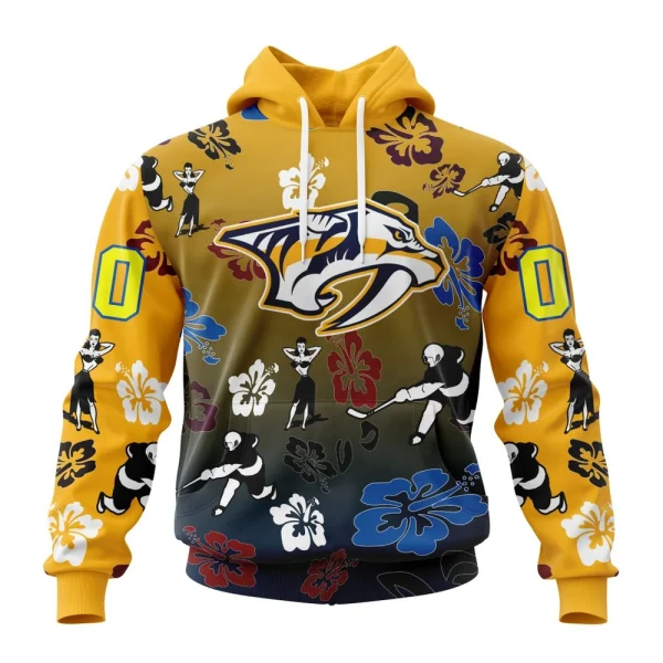 Hoodie NHL Nashville Predators X Hawaii Specialized Design For Hawaiia V0122