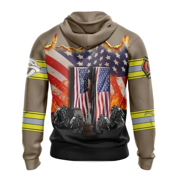 Hoodie NHL Nashville Predators, Specialized Concepts For Honor Patriot Day V0122 - Image 2