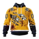 Hoodie NHL Nashville Predators, Specialized Design Jersey With Your Ribs For Halloween
