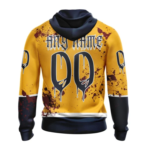 Hoodie NHL Nashville Predators, Specialized Design Jersey With Your Ribs For Halloween - Image 2