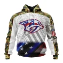 Hoodie NHL Nashville Predators, Specialized Design With Our America Flag And Our America Eagle