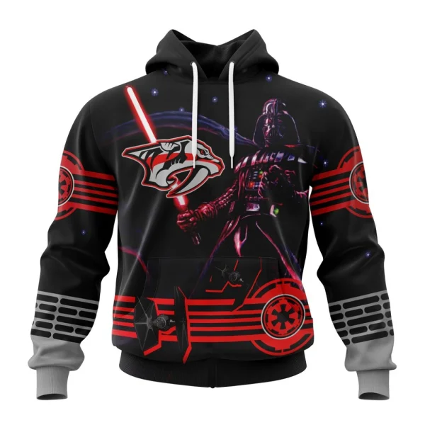 Hoodie NHL Nashville Predators, Specialized Starwar Darth Vader Version Jersey