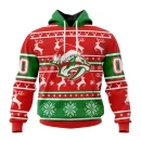 Hoodie NHL Nashville Predators, Specialized Unisex Christmas Is Coming V02
