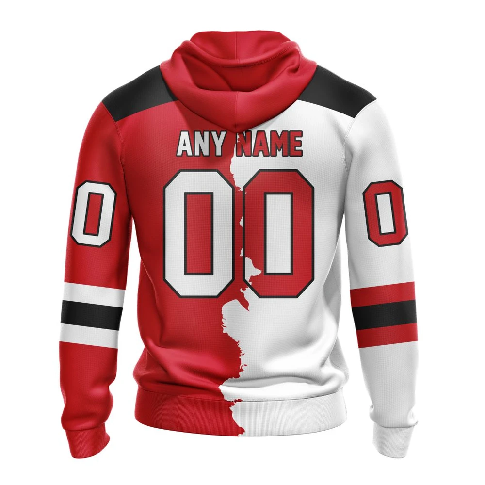 Hoodie NHL New Jersey Devils Personalize Home Mix Away Kits