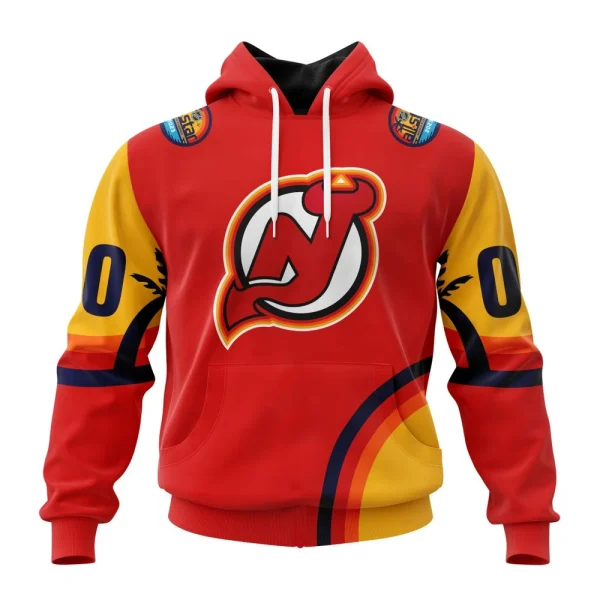 Hoodie NHL New Jersey Devils Special All-Star Game Design With Florida Sunset